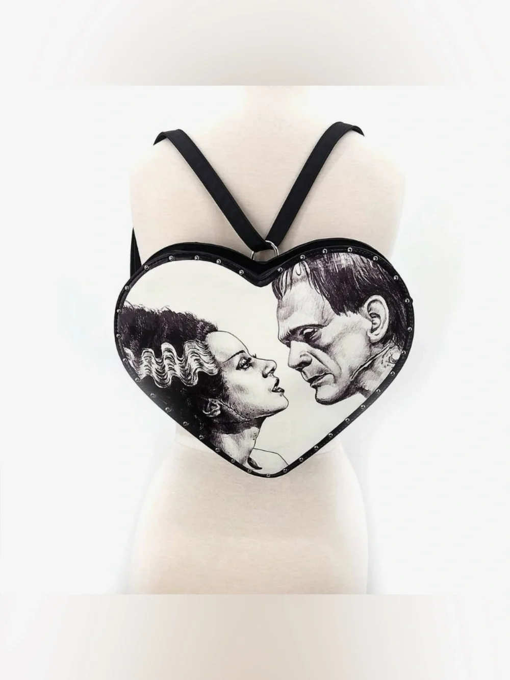 Glow In The Dark Frankenstein & Bride Convertible Bag